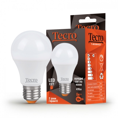 ������������ ����� Tecro TL-A60-6W-4K-E27