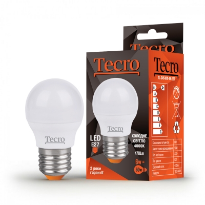 ������������ ����� Tecro TL-G45-6W-4K-E27